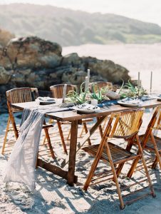 Modern Organic Tablescape | Minimalist and Organic Coastal Wedding Ideas from Jasmine Pettersen Photography