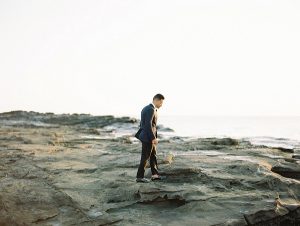 Groom in Nicaragua on Coast | Nicaragua Destination Wedding by Brumley & Wells | Fine Art Film Wedding Photography