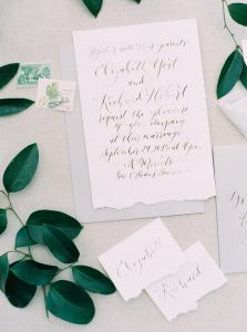 Calligraphy | Elegant and Organic Wedding Ideas by Elyse Jennings Weddings and Greer Gattuso Photography