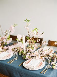 Tablescape | Cherry Blossom-Inspired Fine Art Wedding Ideas from Angela Newton Roy Photography