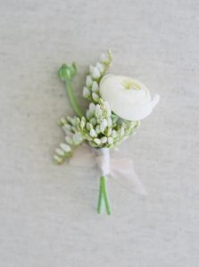 Boutonniere | Modern Minimalism for a Morning Wedding by Maria Lamb Photography