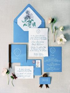 Calligraphy Wedding Invitation Suite | Classically Elegant Lavender Wedding Inspiration at San Ysidro Ranch by Jen Rodriguez Photography