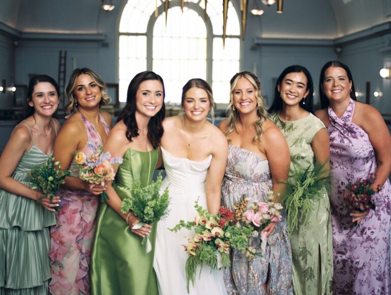 Colorful Summer Wedding at The LINE DC Hotel with Playful Details and Whimsical Florals